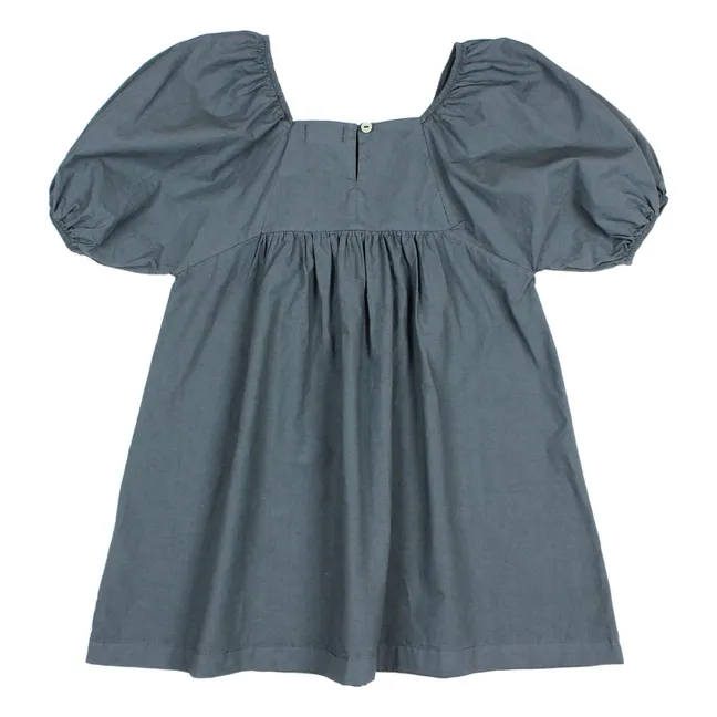 Robe Popeline Coton Bio | Bleu nuit