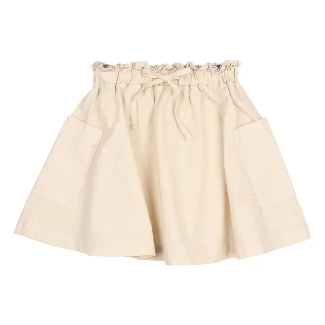 Jupe Popeline Coton Bio | Sable