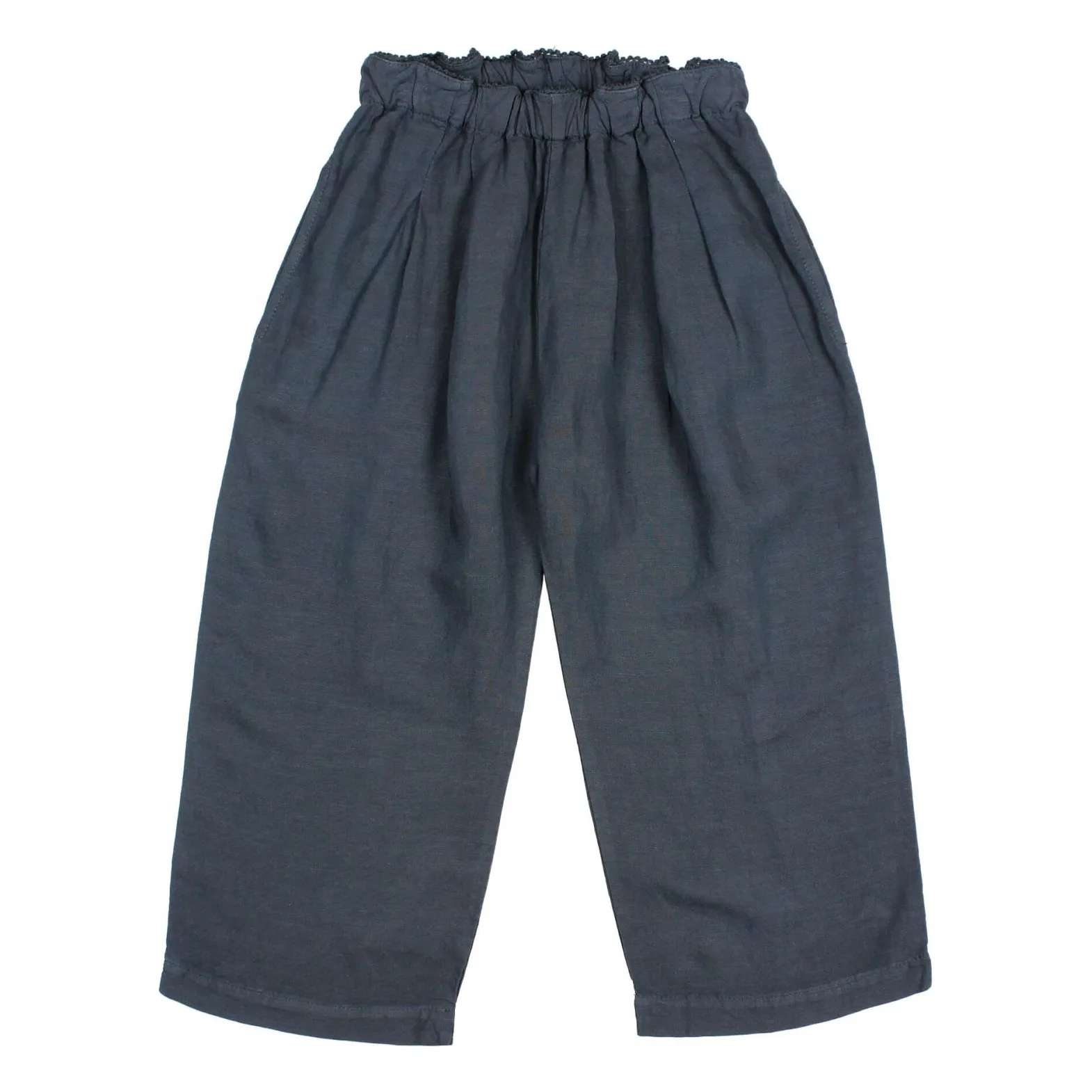 Búho - Pantalon Fluide - Femme - Bleu Nuit - Lin