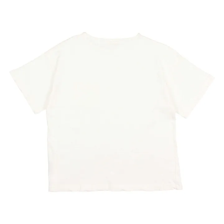 T-shirt Poche Lin | Blanc- Image produit n°1