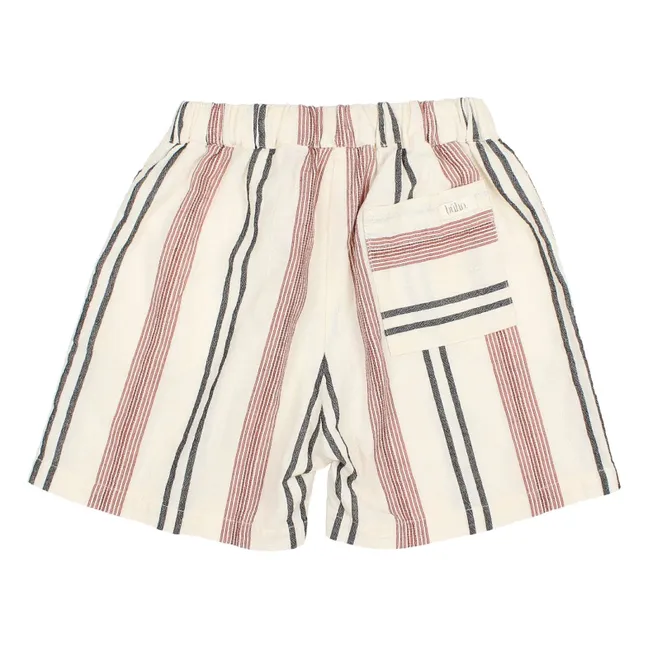 Bermuda-Shorts Etnic Streifen | Seidenfarben