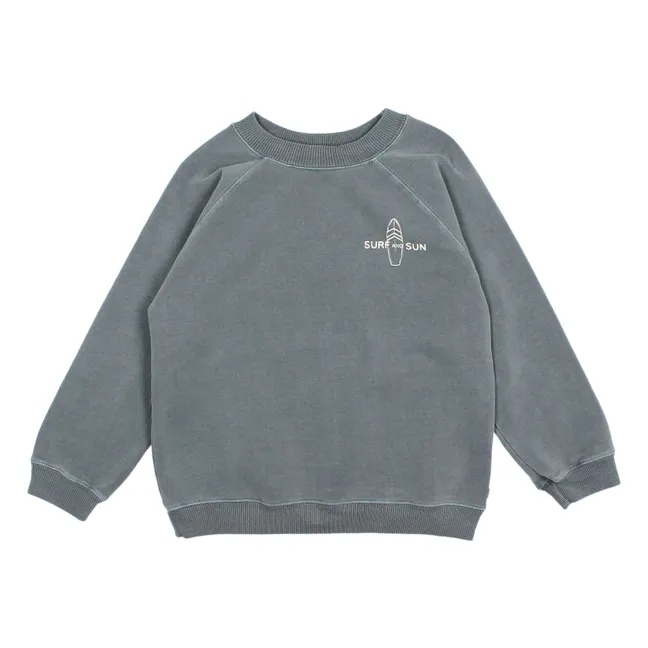Sweat Surf Coton Bio | Bleu gris