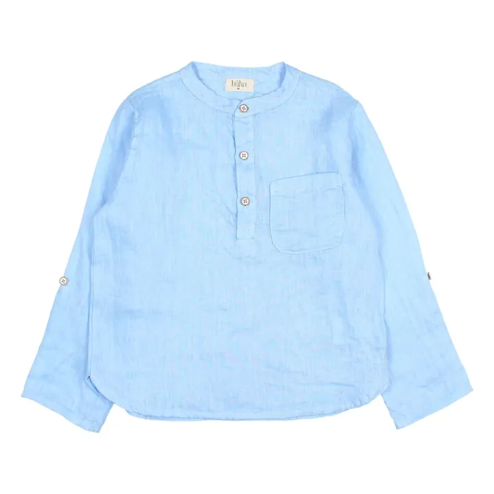 Kurta Uni Lin | Bleu ciel- Image produit n°0