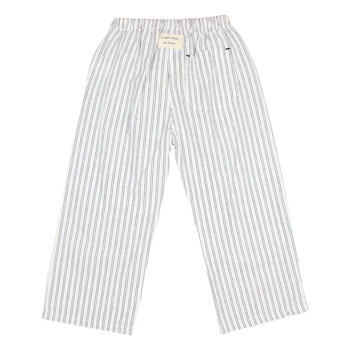 Pantalon Rayures | Blanc- Image produit n°3