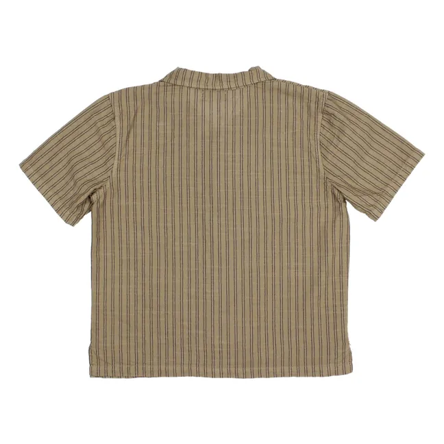 Camicia a righe | Verde militare