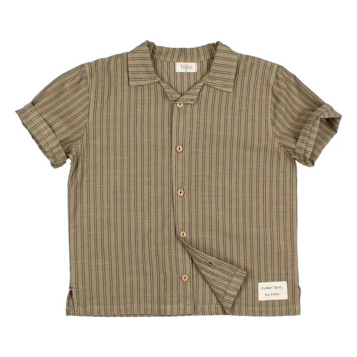 Chemise Rayures | Vert kaki- Image produit n°4