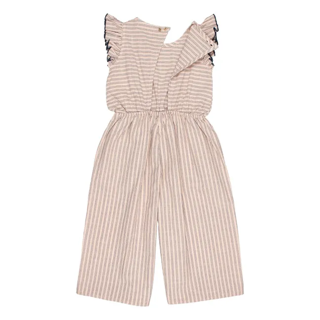 Jumpsuit Streifen | Blassrosa