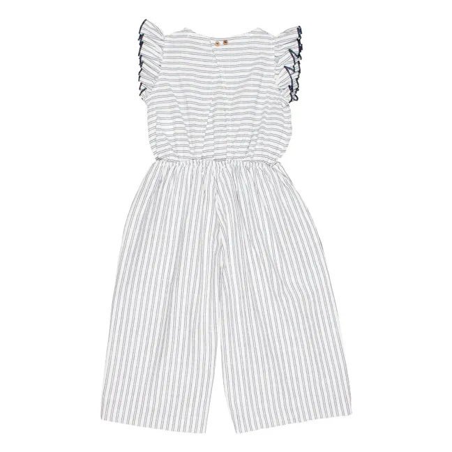 Combinaison Rayures | Blanc