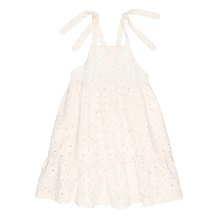 Vestido bordado | Marfil- Imagen del producto n°0