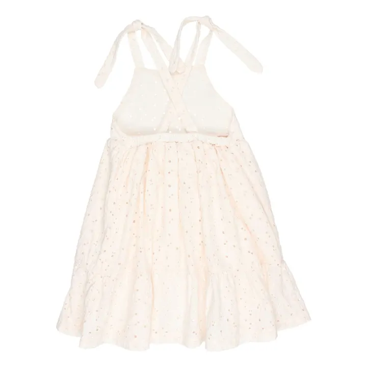 Vestido bordado | Marfil- Imagen del producto n°3