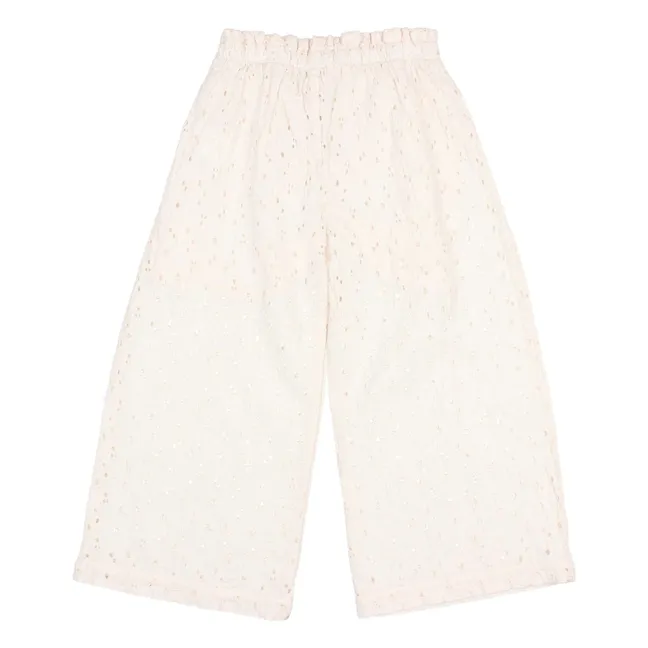 Embroidery pants | Ivory