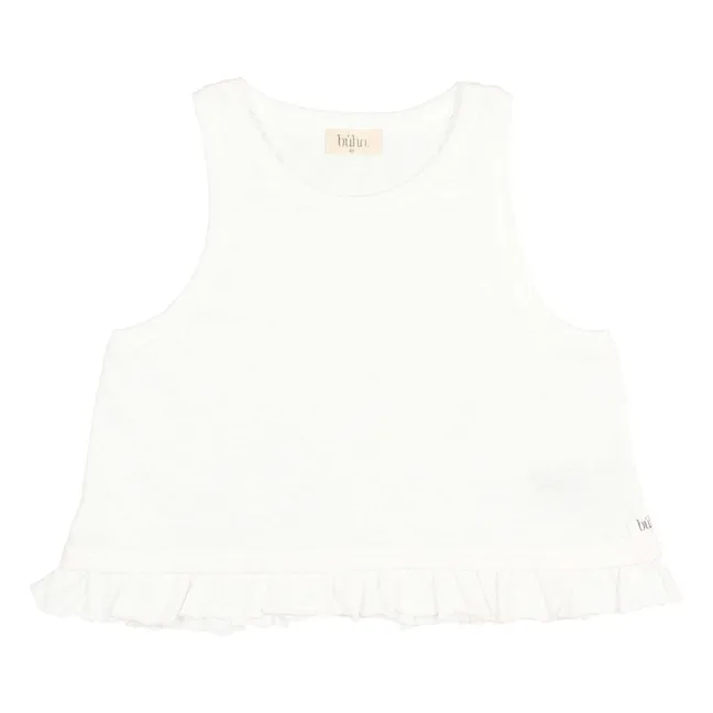 Top de verano de algodón orgánico | Blanco