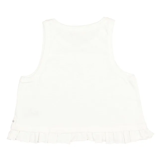 Top de verano de algodón orgánico | Blanco