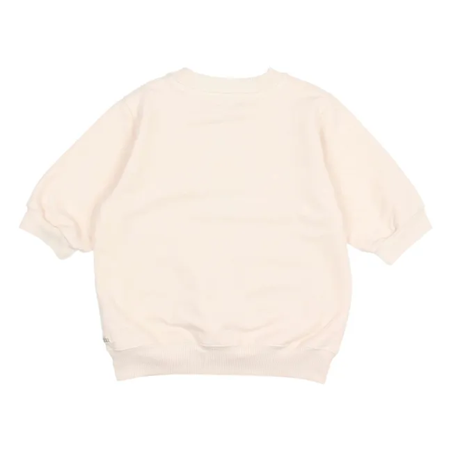 Sweat Manches Courtes Coton Bio | Ivoire