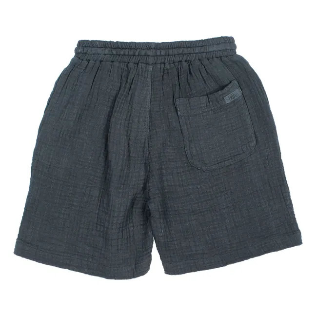 Bermuda Muslin Coton Bio | Bleu nuit