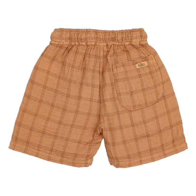 Bermuda Check Coton Bio | Camel
