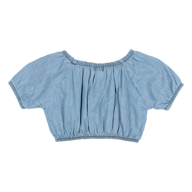 Camicetta corta in denim | Denim