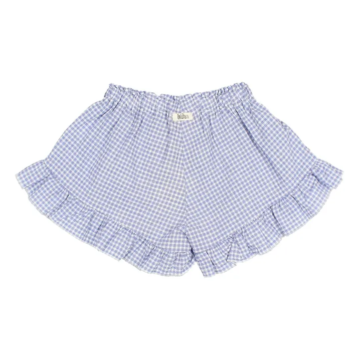 Short Gingham | Indigoblau- Produktbild Nr. 1