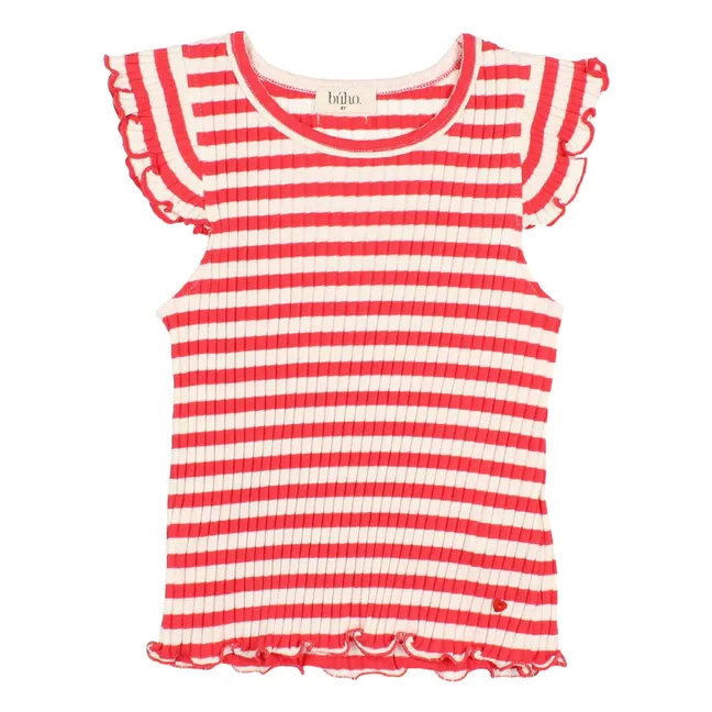 Débardeur Fancy Coton Bio | Rouge vermillon