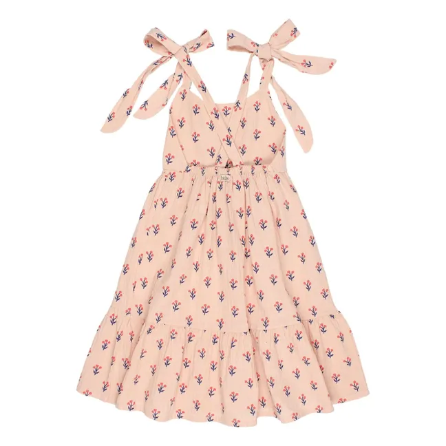 Vestido Capri Midi de algodón orgánico | Rosa Pálido