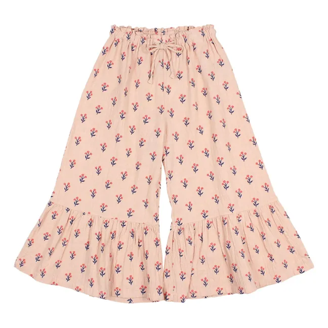 Pantalon Capri Coton Bio | Rose pâle