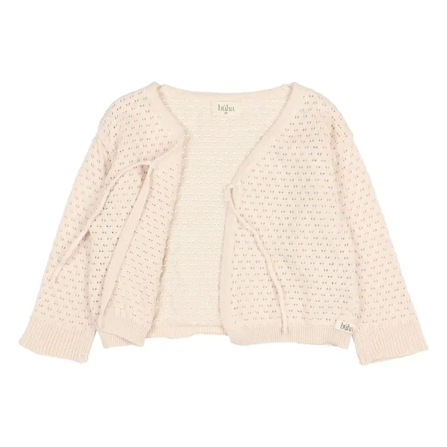 Cardigan Boho Coton Bio | Ivoire