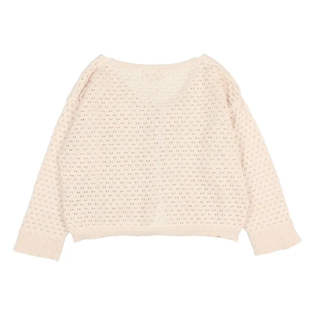 Cardigan Boho Coton Bio | Ivoire