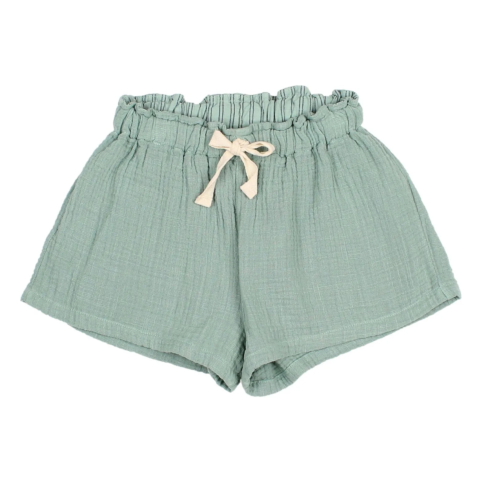 Búho - Short en coton - Vert Céladon - 3 ans