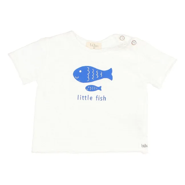Camiseta Little Fish Algodón orgánico | Blanco