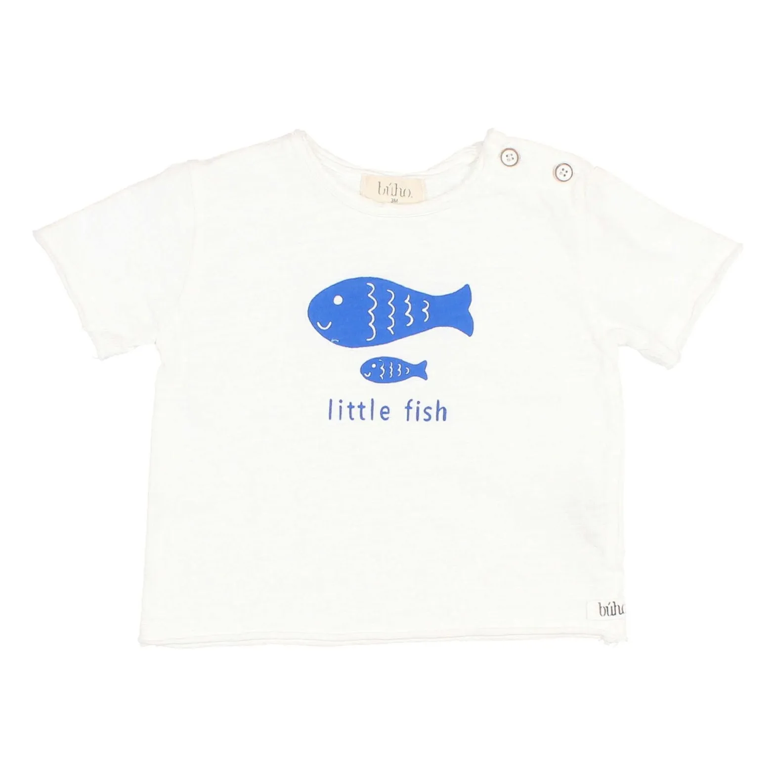 Búho - T-shirt manches courtes - Coton Biologique - 12 mois - Blanc