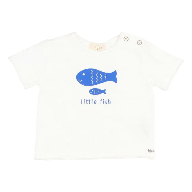 Camiseta Little Fish Algodón orgánico | Blanco