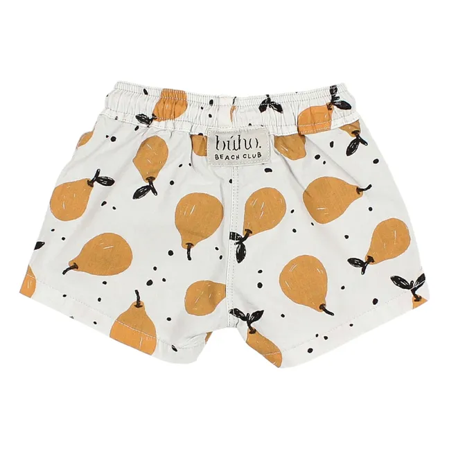 Short de Bain Pears Bébé Coton Bio | Gris clair