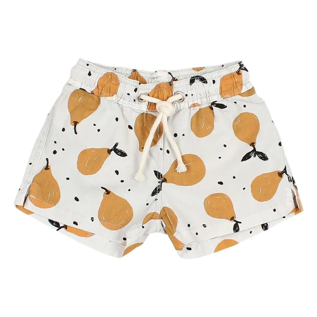Short de Bain Pears Bébé Coton Bio | Gris clair