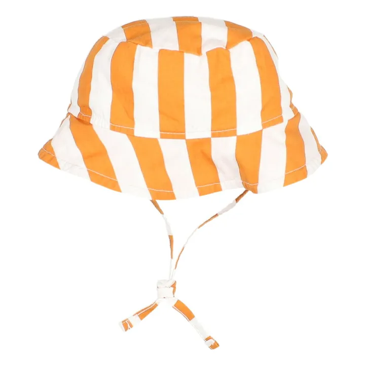 Bob Rayures Bébé Coton Bio | Abricot- Image produit n°3