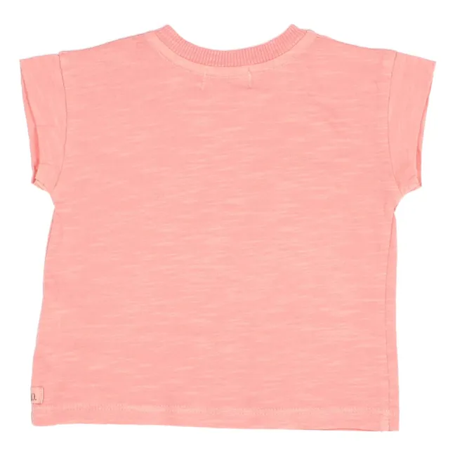 Camiseta de algodón ecológico para helados | Rosa