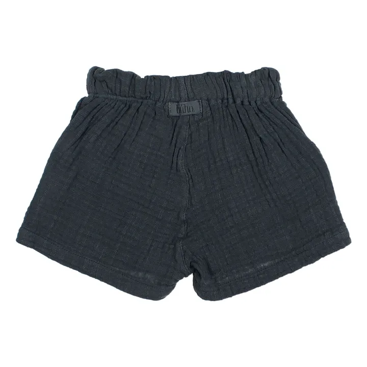 Short Bébé Gaze de Coton Bio | Bleu nuit- Image produit n°3