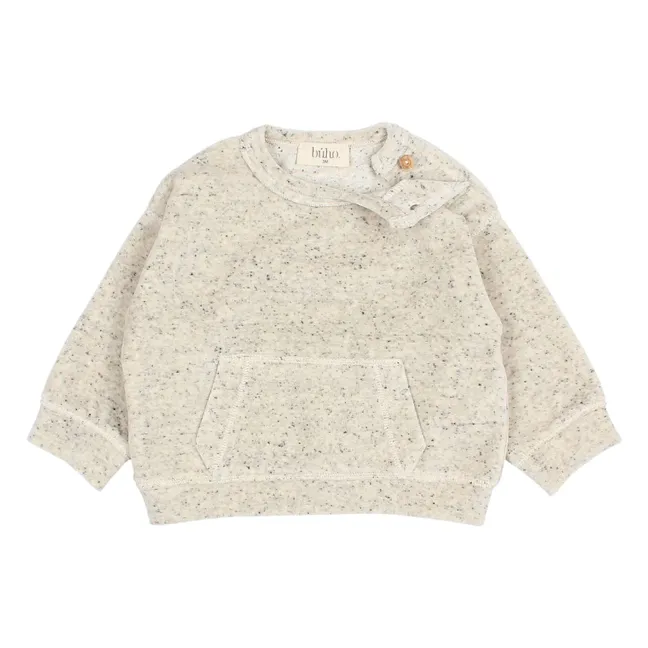 Felpa Terry Botonato Baby | Grigio chiné