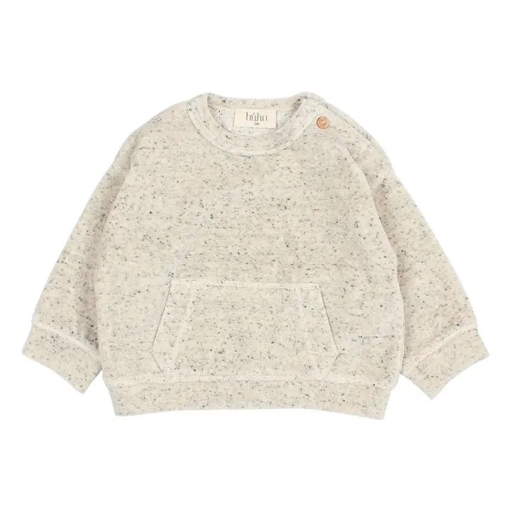 Sweat Terry Botonato Bébé | Gris chiné- Image produit n°0