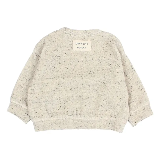 Felpa Terry Botonato Baby | Grigio chiné