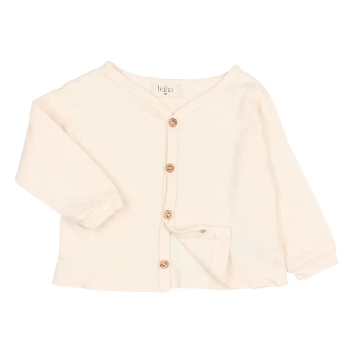 Gilet Uni Lin | Ivoire- Image produit n°2