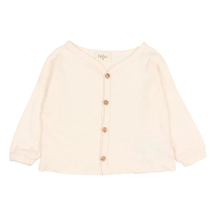Gilet Uni Lin | Ivoire- Image produit n°0