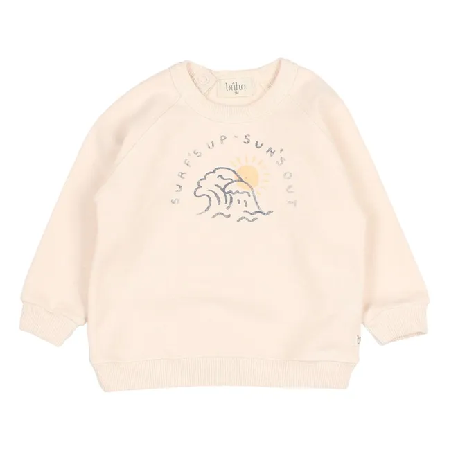 Felpa Wave in cotone organico | Avorio