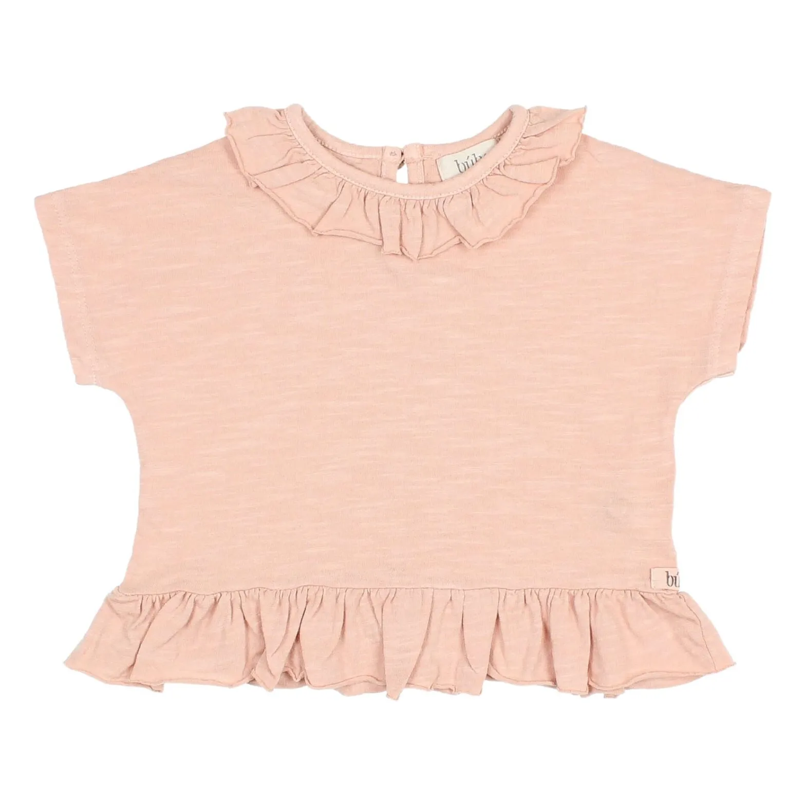Búho - T-shirt à manches courtes pour femme - Rose pâle - 6 mois - Coton biologique