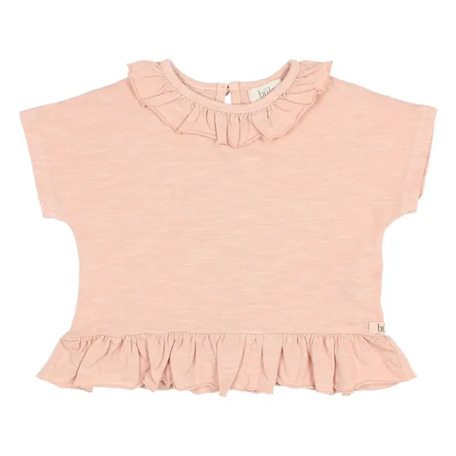 T-shirt Girly Coton Bio | Rose pâle