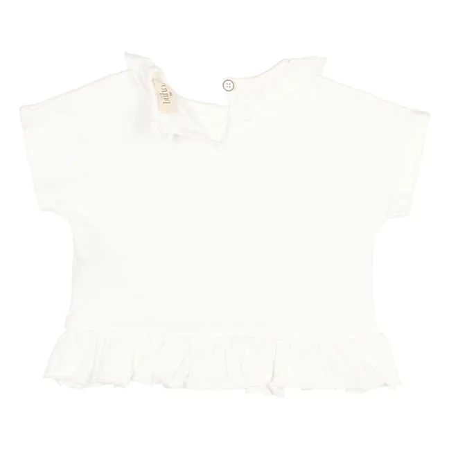 Camiseta Girly de algodón orgánico | Blanco