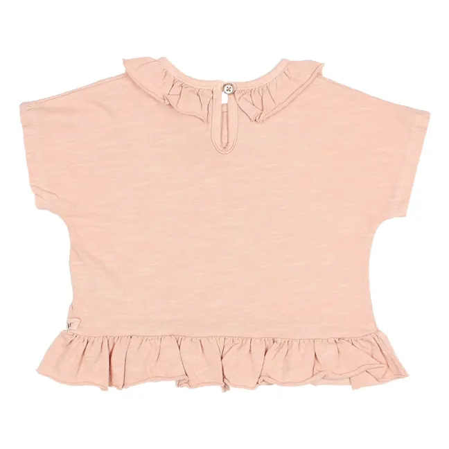 T-shirt Girly Coton Bio | Rose pâle