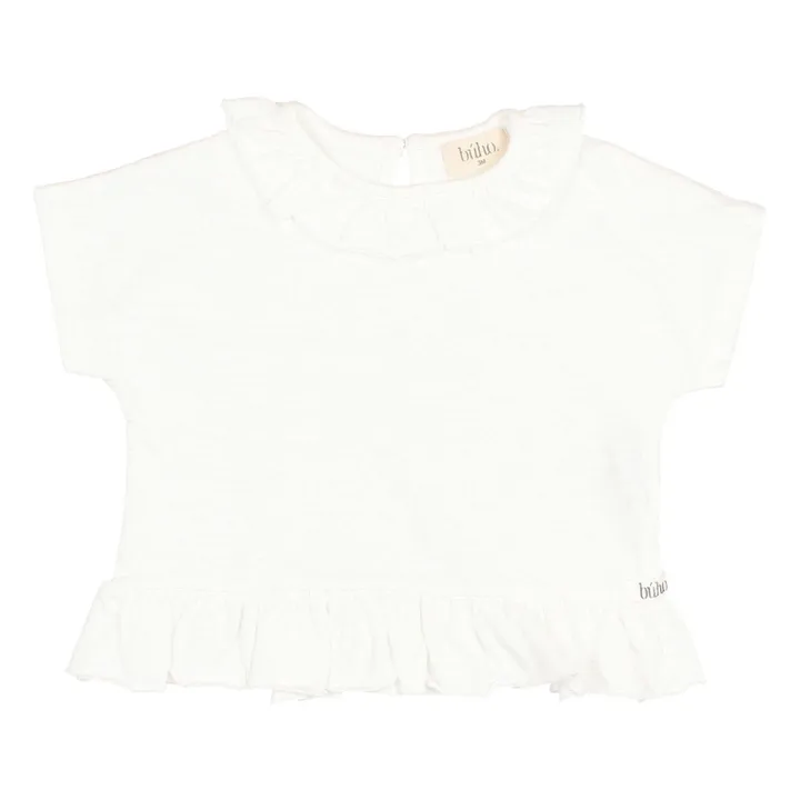 Girly organic cotton T-shirt | White- Product image n°0