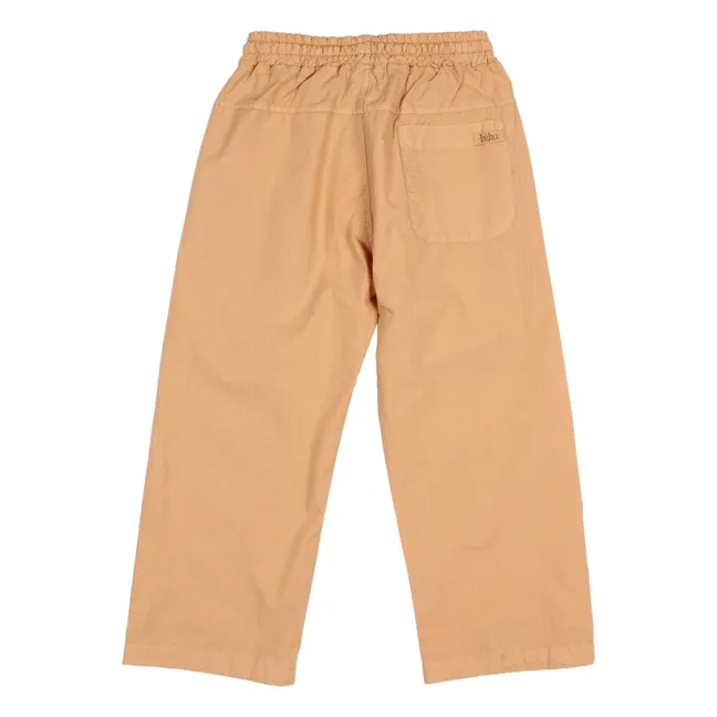 Pantalon Popeline Coton Bio | Camel