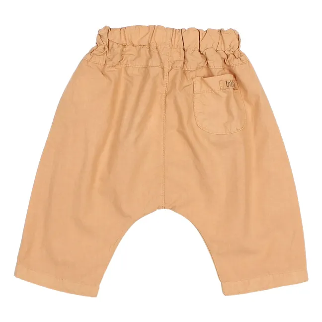 Pantalon Popeline Coton Bio | Camel