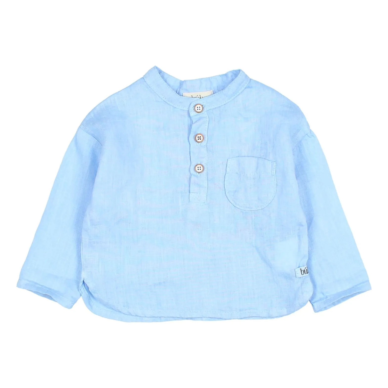 Búho Light Blue Kurta Baby Linen
